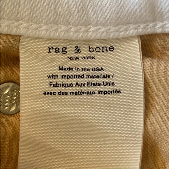 rag & bone Dre Capri Jeans in White Women’s Size 25 - Picture 11 of 11